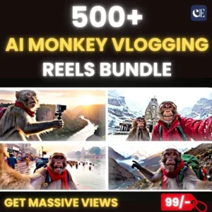 500+ Ai Monkey Reels Bundle
